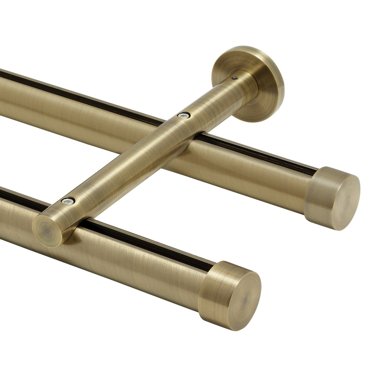 6 Aria Metal H Raildouble Traverse Rod Kit 1 1 8 Quot Curtain