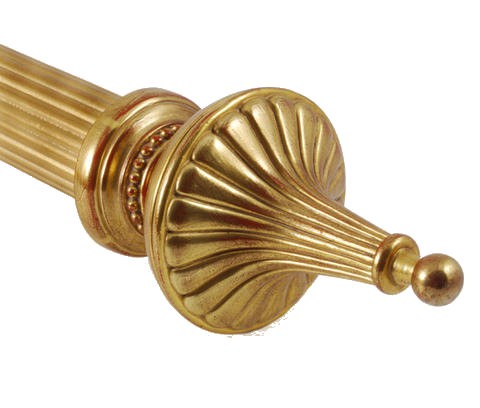 Fleur Curtain Rod Finial For 2 Quot Wood Drapery Rods Each