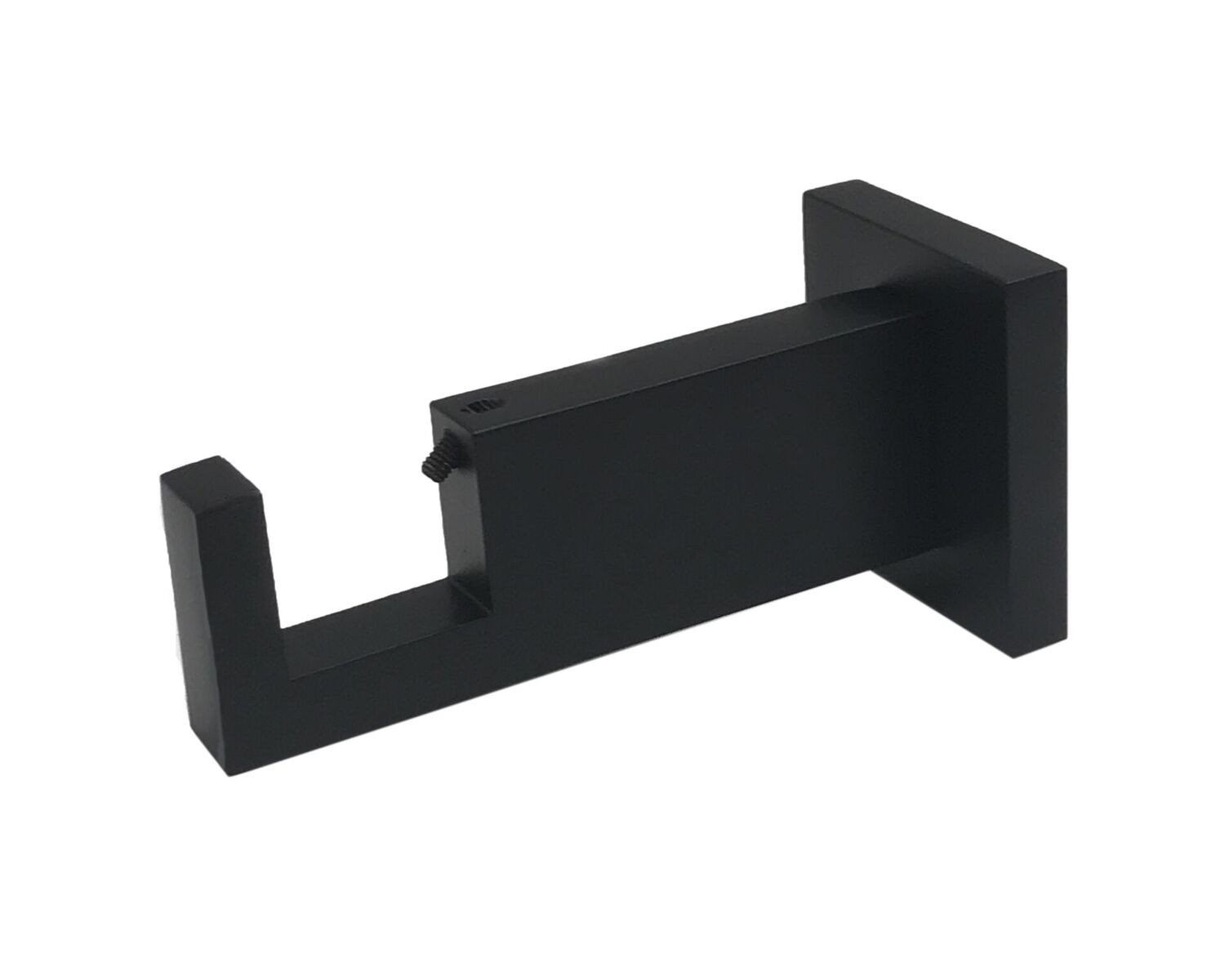 Black Rectangle Bracket for 2" x 1" Curtain RodEach