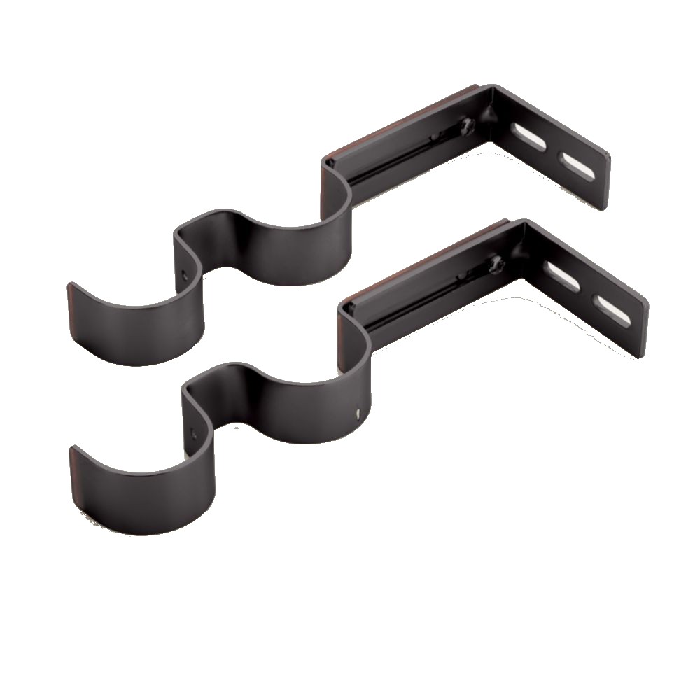 Double Adjustable Bracket for 1 3/8" Curtain RodPair
