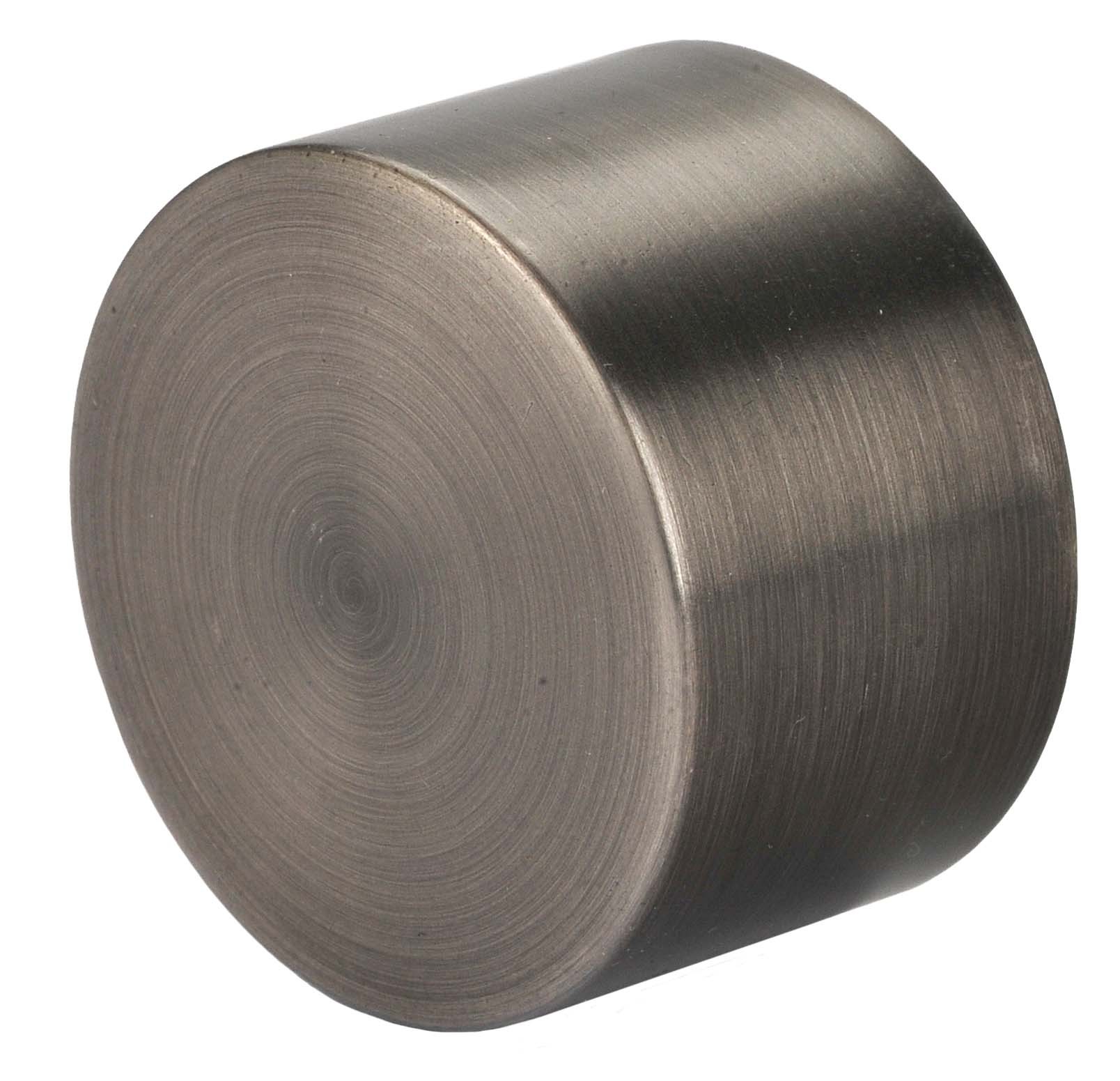 Pewter End Cap for 1 3/8" Curtain RodPair