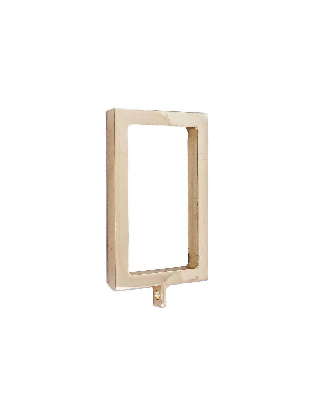 Polished Brass Rectangular Curtain Ring For 2 Quot X 1 Quot Rod Each