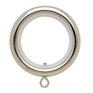 Round Curtain Ring with Liner for 1 3/16" Drapery Rod~Each