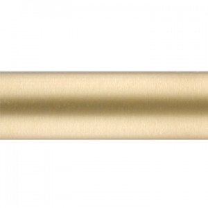 Brushed Brass Curtain Rod Tubing~1 1/8" Diameter