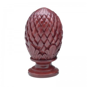 Pinecone Finial for 2 1/4" Curtain Rod ~ Each