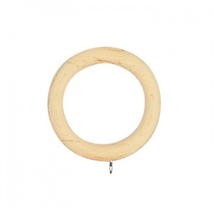 Plain Curtain Ring for 1 3/8" Wooden Curtain Rods~Each