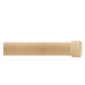 Reeded Wood Curtain Rod Pole~2" Diameter (by the foot)