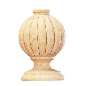 Andorra Finial for 2 1/4" Wooden Curtain Rods~Each