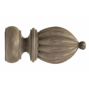 Berkshire Finials for 2" Drapery Curtain Rods ~ Pair