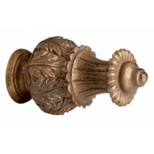 Empress Finial for 1 3/8" Drapery Curtain Rod~Pair