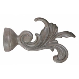 Leaf Dance Finials for 1 3/8" Drapery Curtain Rods ~ Pair