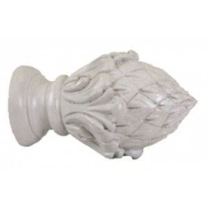 Pineacanthus Finials for 1 3/8" Drapery Curtain Rods~Pair