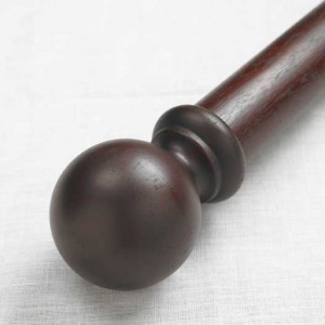 Wood Ball Double Rod Set ~ 2" Diameter
