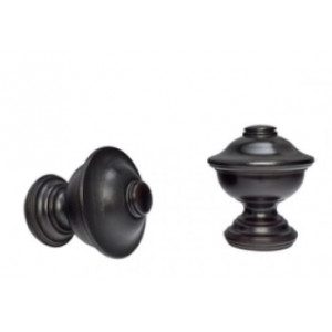 Chaucer Curtain Rod Finial for 2" Drapery Curtain Rods~Each