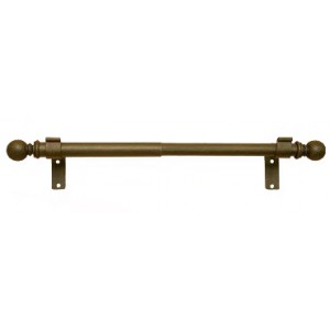45"- 82" Adjustable Expandable Curtain Rod Set: 1" and 7/8" Diameter
