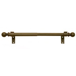 45"- 82" Adjustable Expandable Curtain Rod Set: 1" and 7/8" Diameter