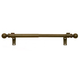 81" - 118" Adjustable Expandable Curtain Rod Set: 1" and 7/8" Diameter