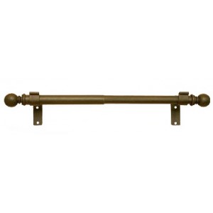 27" - 48" Adjustable Expandable Curtain Rod Set: 1" and 7/8" Diameter