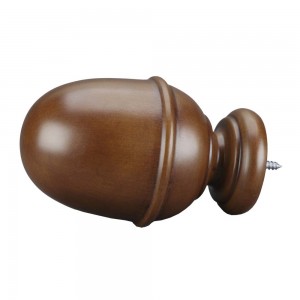 Nroca Finial Fruitwood 2"~Each