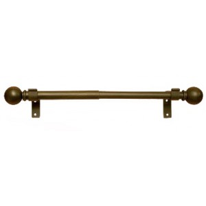 81" - 118" Adjustable Expandable Curtain Rod Set: 1" and 7/8" Diameter
