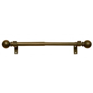 27" - 48" Adjustable Expandable Curtain Rod Set: 1" and 7/8" Diameter