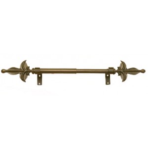 81" - 118" Adjustable Expandable Curtain Rod Set: 1" and 7/8" Diameter
