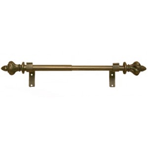 45"- 82" Adjustable Expandable Curtain Rod Set: 1" and 7/8" Diameter