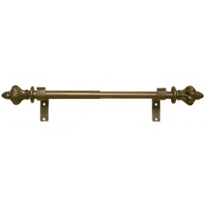 27" - 48" Adjustable Expandable Curtain Rod Set: 1" and 7/8" Diameter
