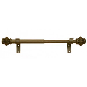 45"- 82" Adjustable Expandable Curtain Rod Set: 1" and 7/8" Diameter