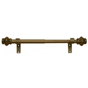 27" - 48" Adjustable Expandable Curtain Rod Set: 1" and 7/8" Diameter