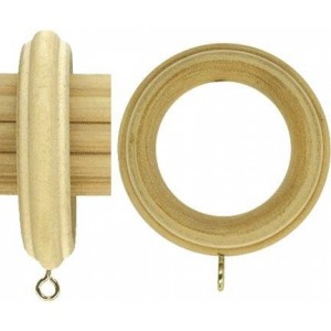 Fluted Wood Ring for 1 3/8" Rod ~ Each