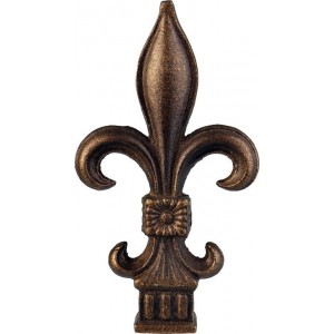 Fleur Di Lis Finial for 1" Curtain Rods~Each