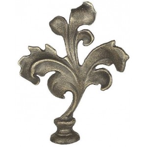 Leaf Finial for 1" Curtain Rods~Each