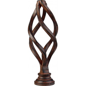 Oval Birdcage Finial for 1" Curtain Rods~Each