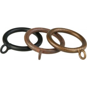 Plain Curtain Ring for 1" Curtain Rods~Each