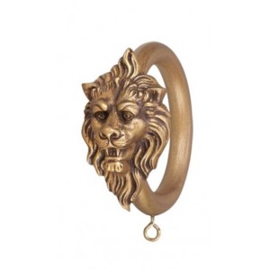 Lion Head Decorative Ring for 2" Curtain Rod~Each