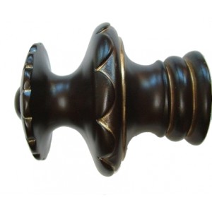 Hattie Finial for 2" Curtain Rod~Each