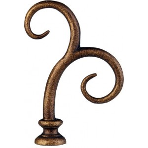 Scroll Finial for 1" Curtain Rods~Each