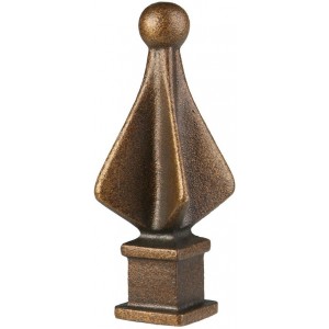 Spear Finial for 1" Curtain Rods~Each