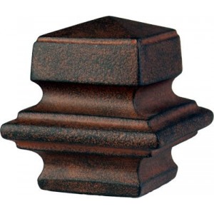 Square Finial for 1" Curtain Rods~Each
