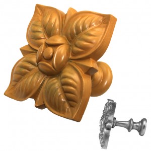 Bamboo Square Petals Top Treatment/Tieback~Each