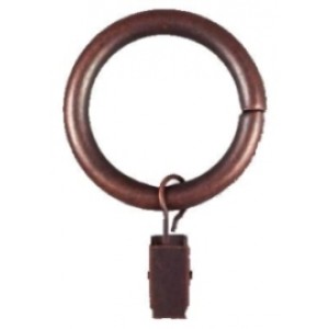 Curtain Ring with Clip for 3/4" Drapery Rods~Each