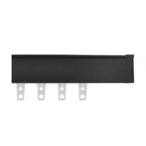 Brushed Black Eco-Deco Track~3/4" Square (by the foot)