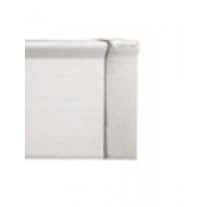 Brushed Aluminum End Cap for 3/4" Square Eco-Deco Track~Each