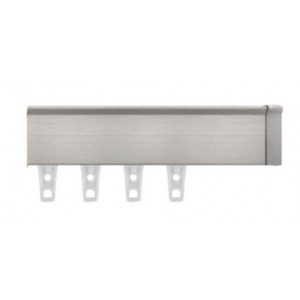 Brushed Nickel Eco-Deco Track~3/4" Square (by the foot)