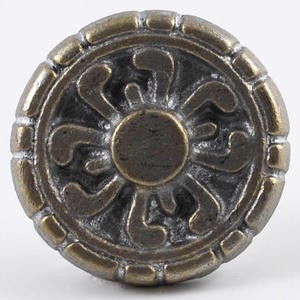 Floral Metal Rosette~2" Diameter~Each