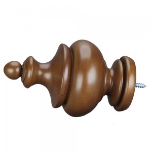 Chelsea Finial Fruitwood 2"~Each