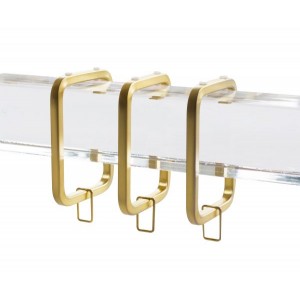 Satin Gold Square C-Ring for 1 1/2" Square Acrylic Rod~Each