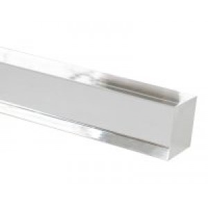 8' Square Acrylic Curtain Rod~1 1/2" Square