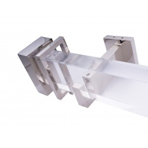 Curtain Rods Rectangular Internal Drive System 1-provisional Maricel Aluminium Stainless Steel Design 